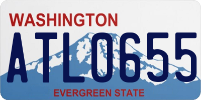 WA license plate ATL0655