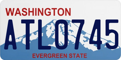 WA license plate ATL0745