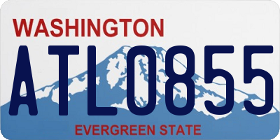 WA license plate ATL0855