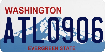 WA license plate ATL0906