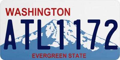 WA license plate ATL1172