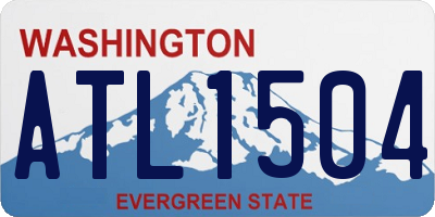 WA license plate ATL1504