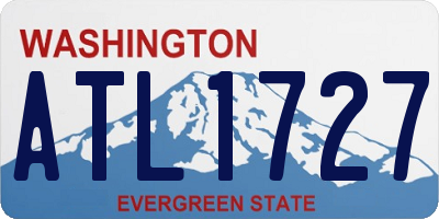 WA license plate ATL1727