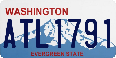 WA license plate ATL1791