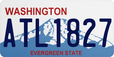 WA license plate ATL1827