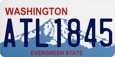 WA license plate ATL1845