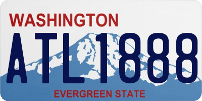 WA license plate ATL1888