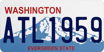 WA license plate ATL1959