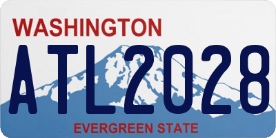 WA license plate ATL2028