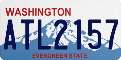 WA license plate ATL2157