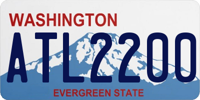 WA license plate ATL2200