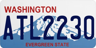 WA license plate ATL2230