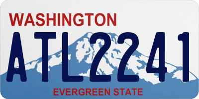 WA license plate ATL2241