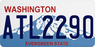 WA license plate ATL2290