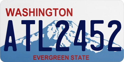 WA license plate ATL2452