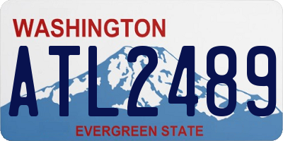 WA license plate ATL2489