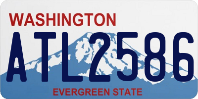 WA license plate ATL2586