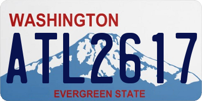 WA license plate ATL2617