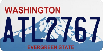 WA license plate ATL2767