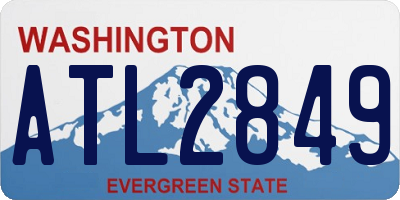 WA license plate ATL2849