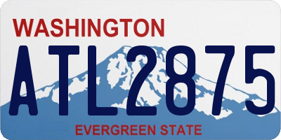 WA license plate ATL2875