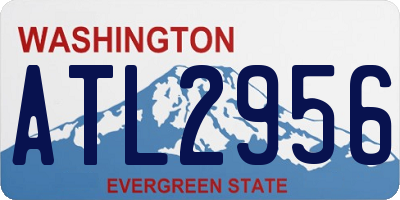 WA license plate ATL2956
