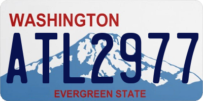 WA license plate ATL2977