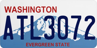 WA license plate ATL3072