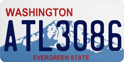 WA license plate ATL3086