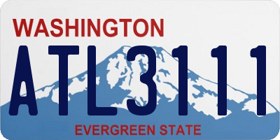 WA license plate ATL3111