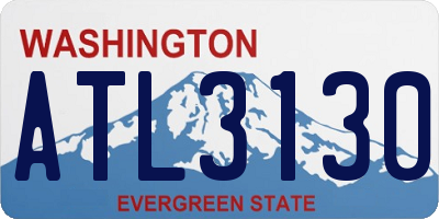 WA license plate ATL3130