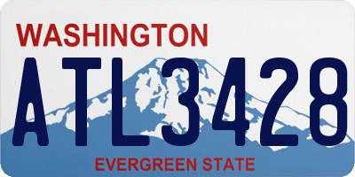 WA license plate ATL3428