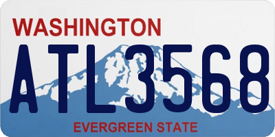 WA license plate ATL3568