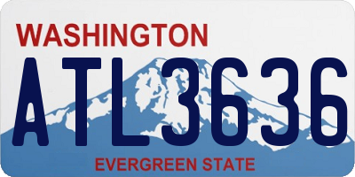 WA license plate ATL3636