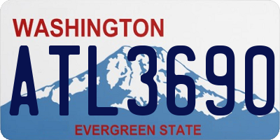 WA license plate ATL3690
