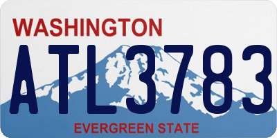 WA license plate ATL3783