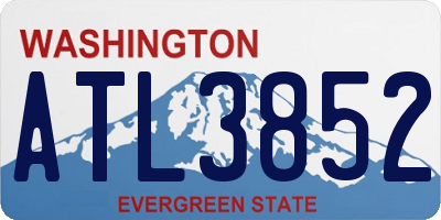 WA license plate ATL3852