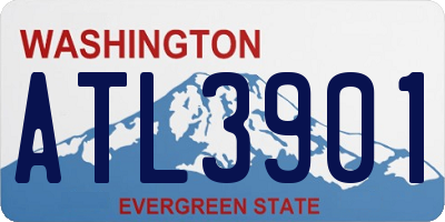 WA license plate ATL3901