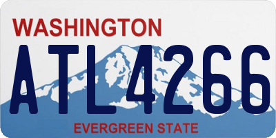 WA license plate ATL4266