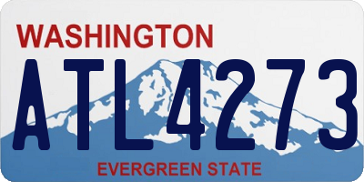 WA license plate ATL4273