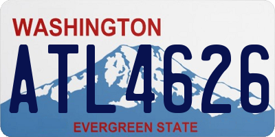 WA license plate ATL4626