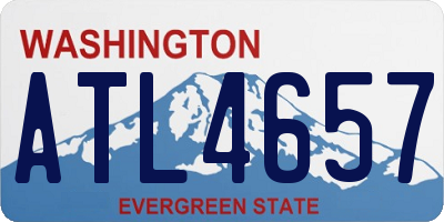 WA license plate ATL4657