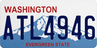 WA license plate ATL4946