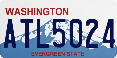 WA license plate ATL5024