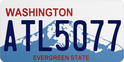 WA license plate ATL5077