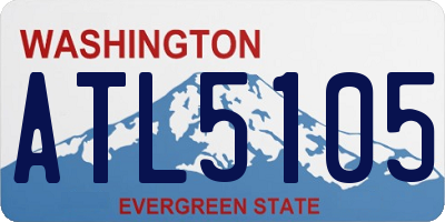 WA license plate ATL5105
