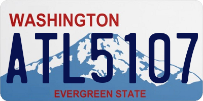 WA license plate ATL5107