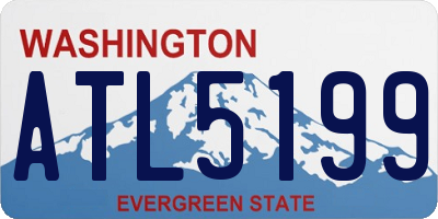 WA license plate ATL5199