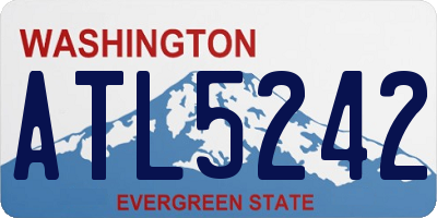 WA license plate ATL5242
