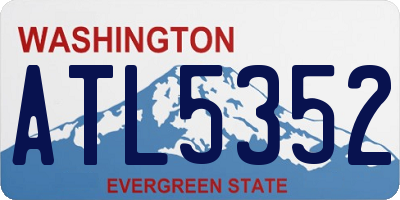 WA license plate ATL5352